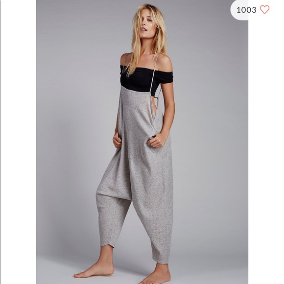 Free People Pants - EUC Intimately Free People oversized harem romper